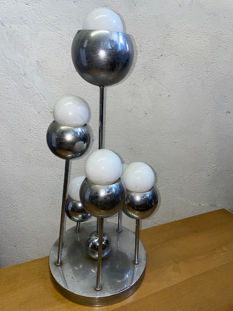 Sonneman six ball chrome lamp