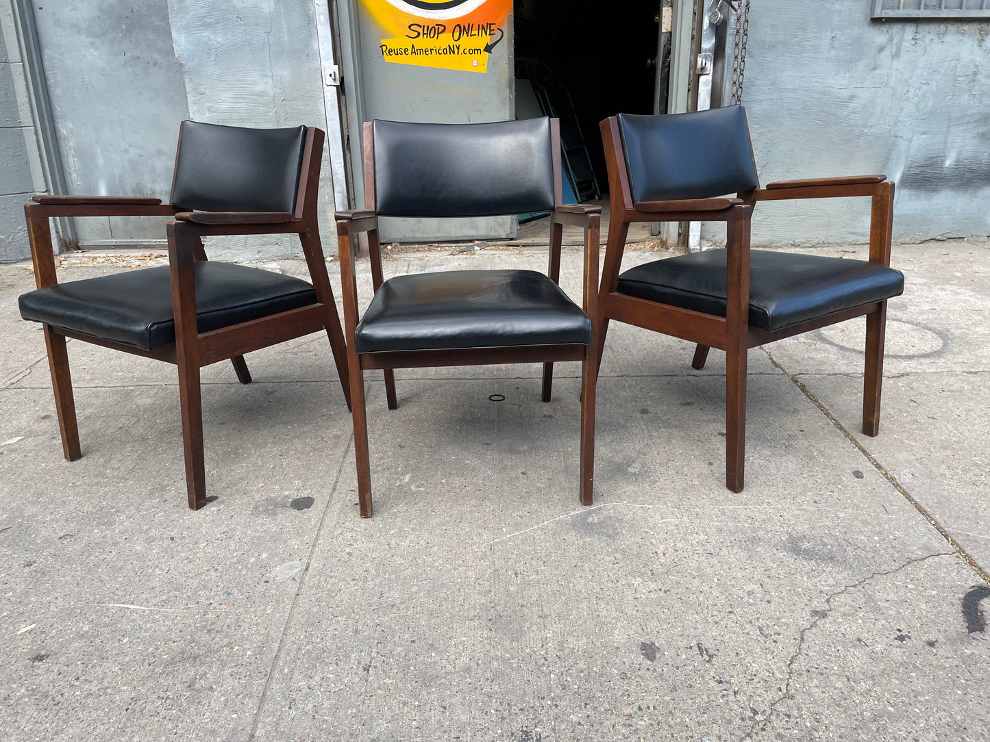 MCM Alma Trend Armchairs Designed After Jens Risom (Priced Individually)