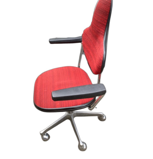 Red Retro Funky German Desk Chair