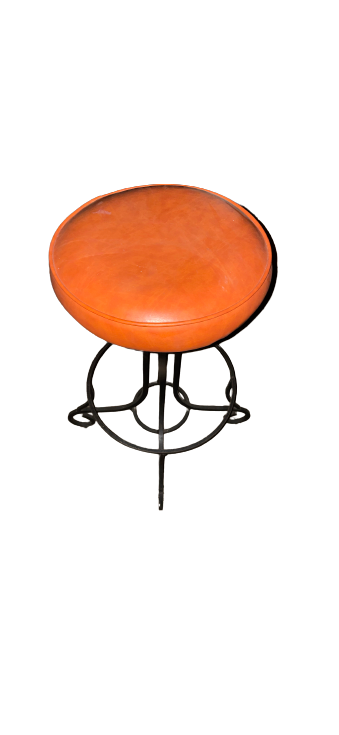 Orange Swivel Bar Stools Arthur Umanoff