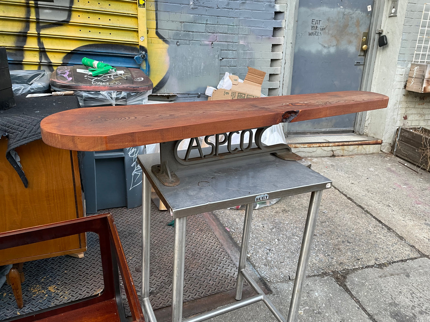 Super Cool ASPCO Industrial Ironing Board Repurposed As a Charcuterie Board Or Serving Board