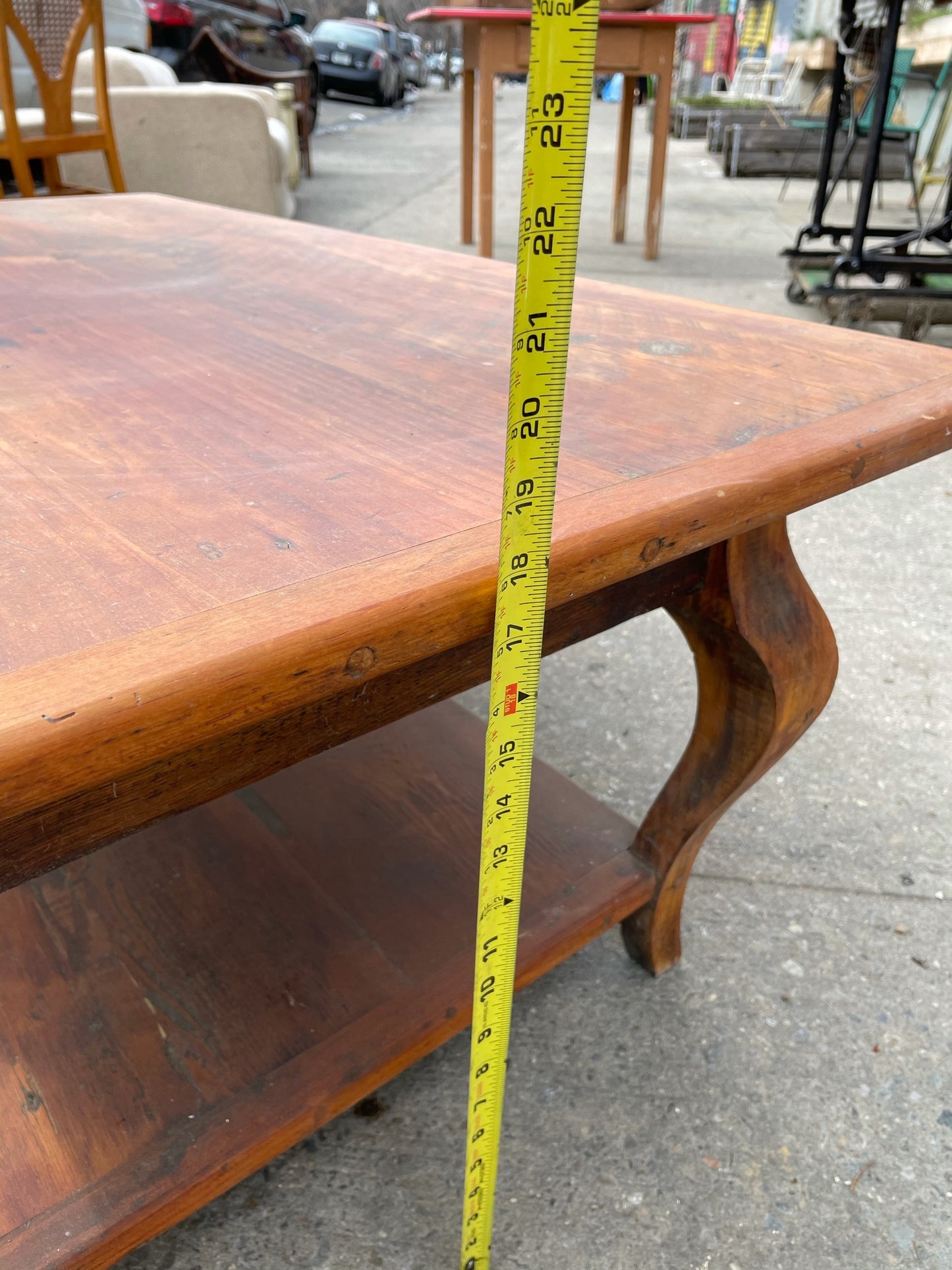 Rustic Solid Reclaimed Wood Large Coffee Table