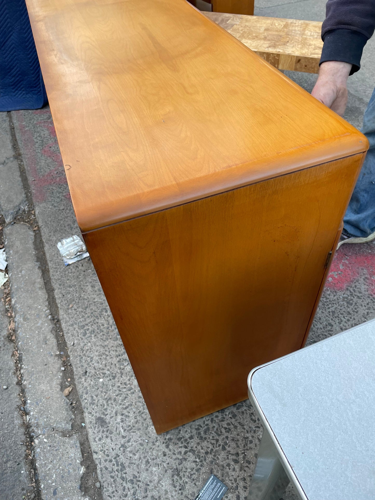 Heywood Wakefield Mid-Century Modern Minimalist Encore Sideboard Hutch