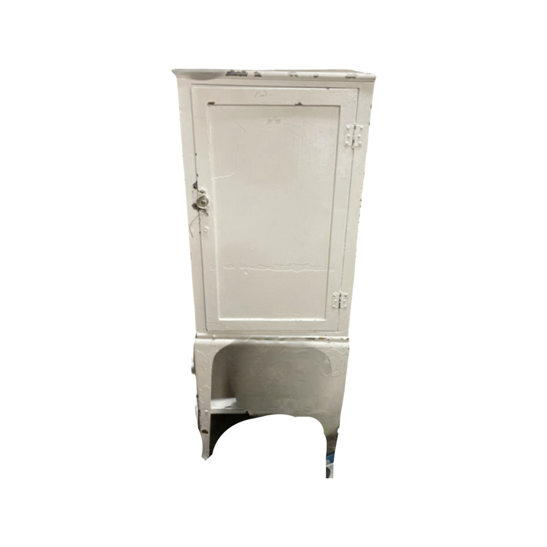 White Metal Dry Goods Hutch