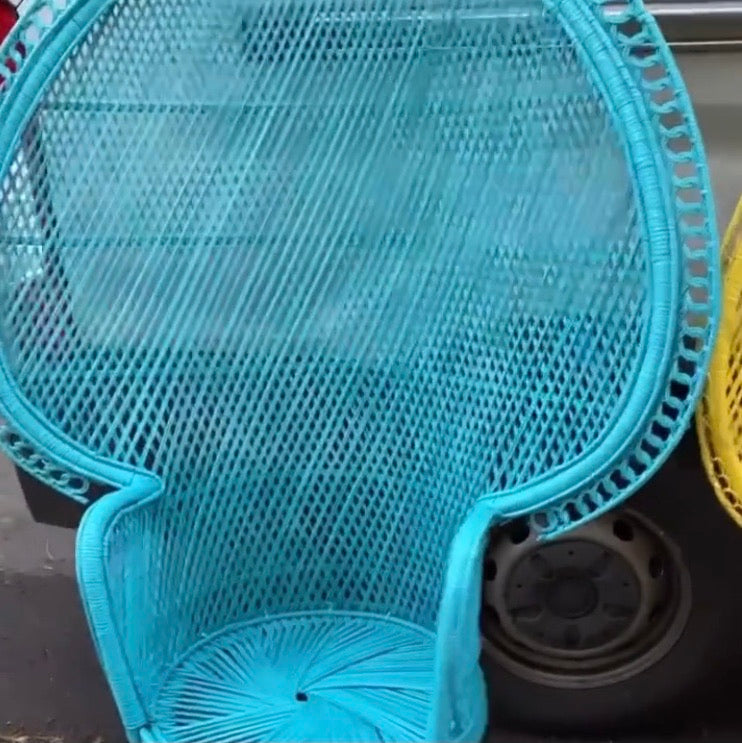 Color Blocking Peacock Chairs