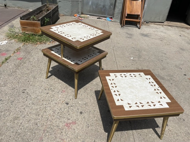 Pair of George Briard Style MCM Side Tables (Priced Individually)