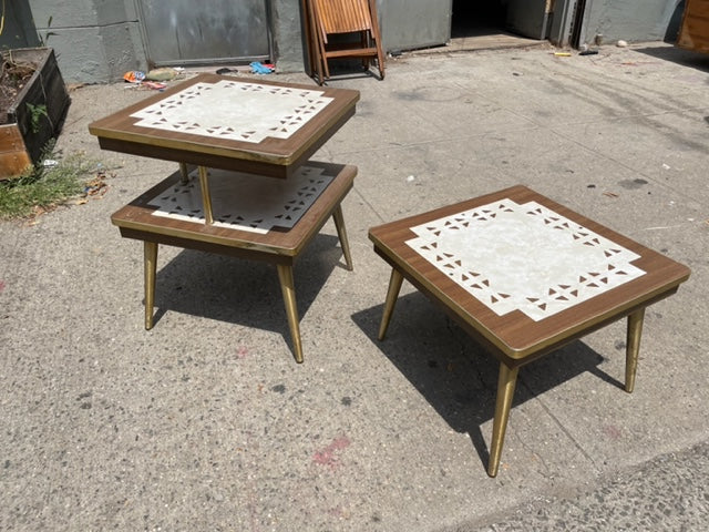 Pair of George Briard Style MCM Side Tables (Priced Individually)