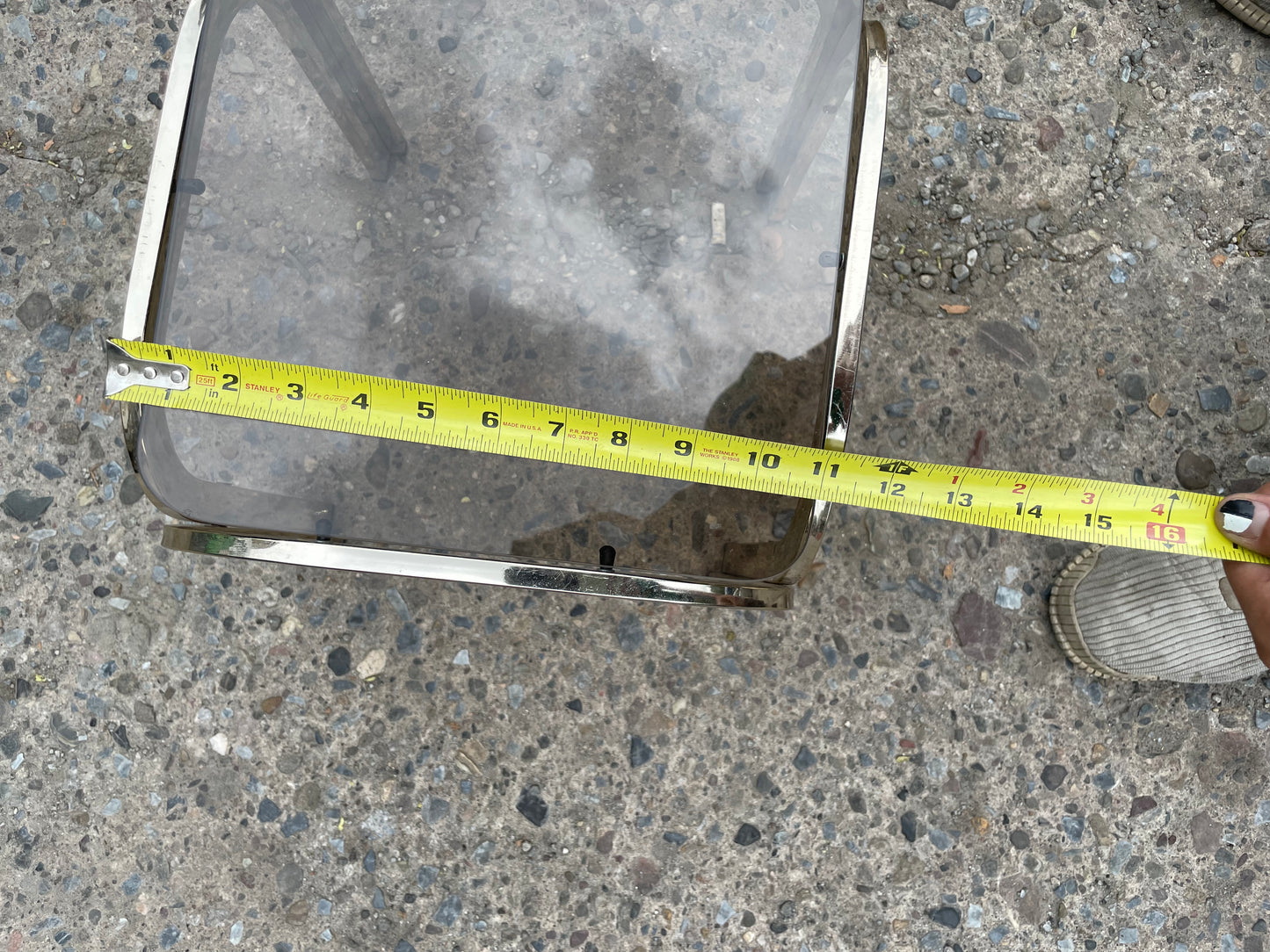 Small Chrome and Glass Nesting Tables in the Style of Marcel Breuer