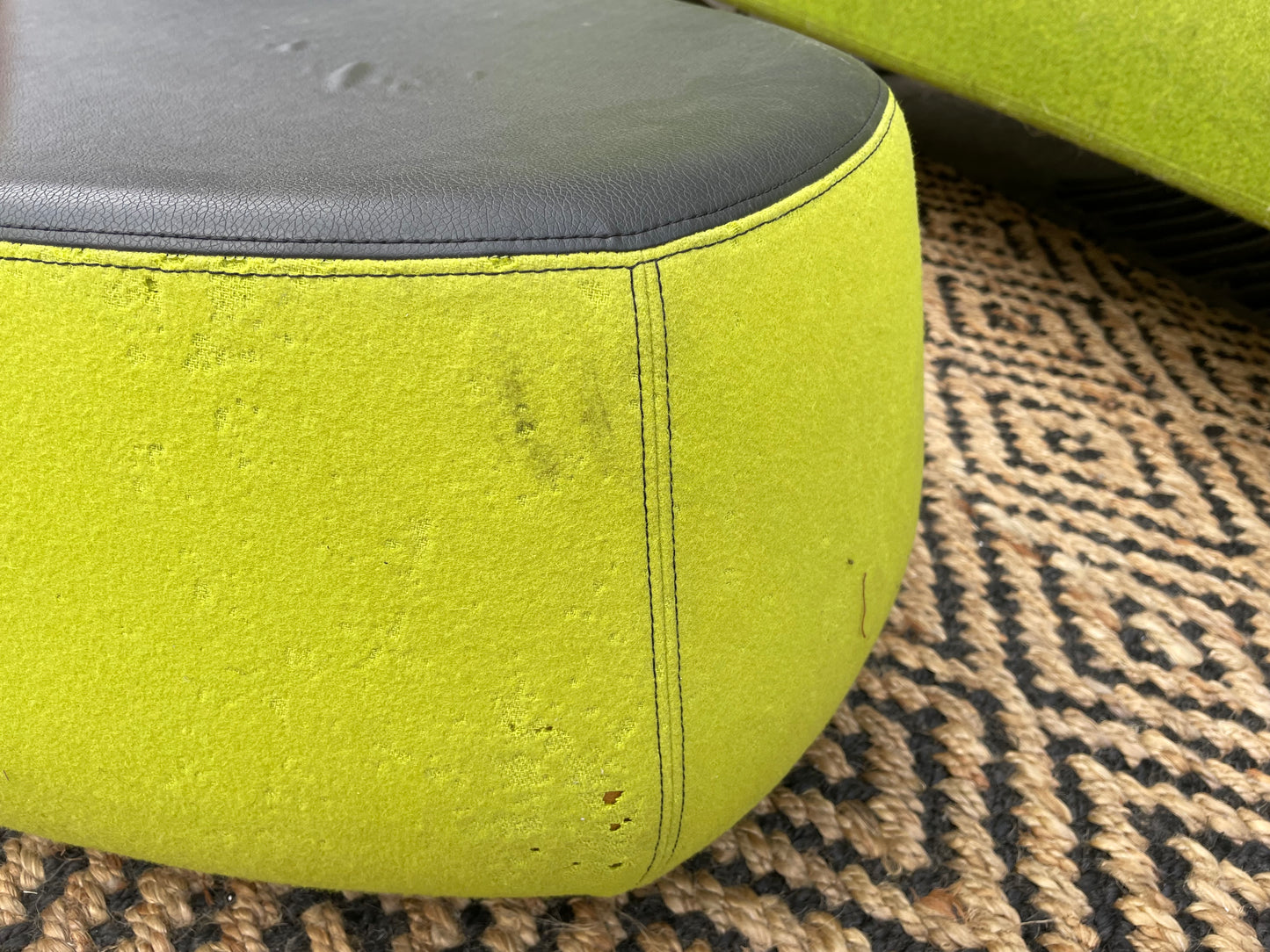 Modern Patricia Uriquiola for Moroso Fjord Stone Footstool or Coffee Table