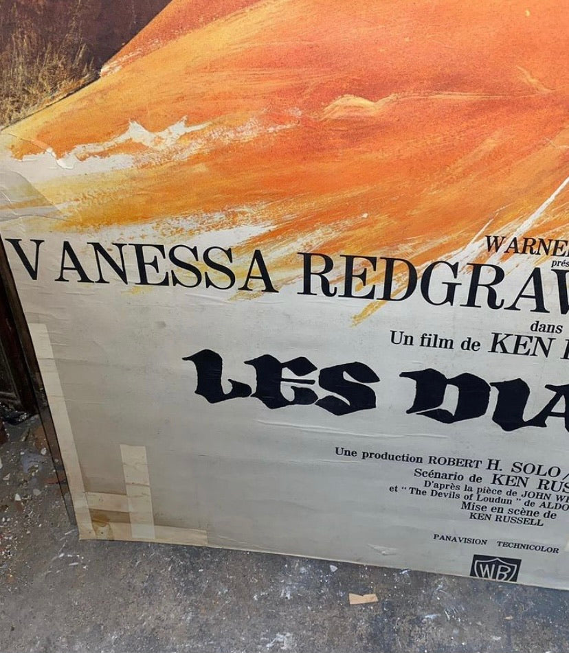 Large Vintage Les Diables Movie Poster