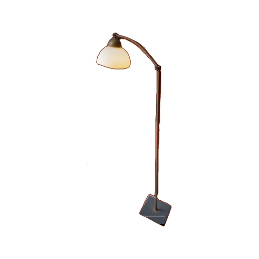 Vintage Adjustable Brass Floor Lamp