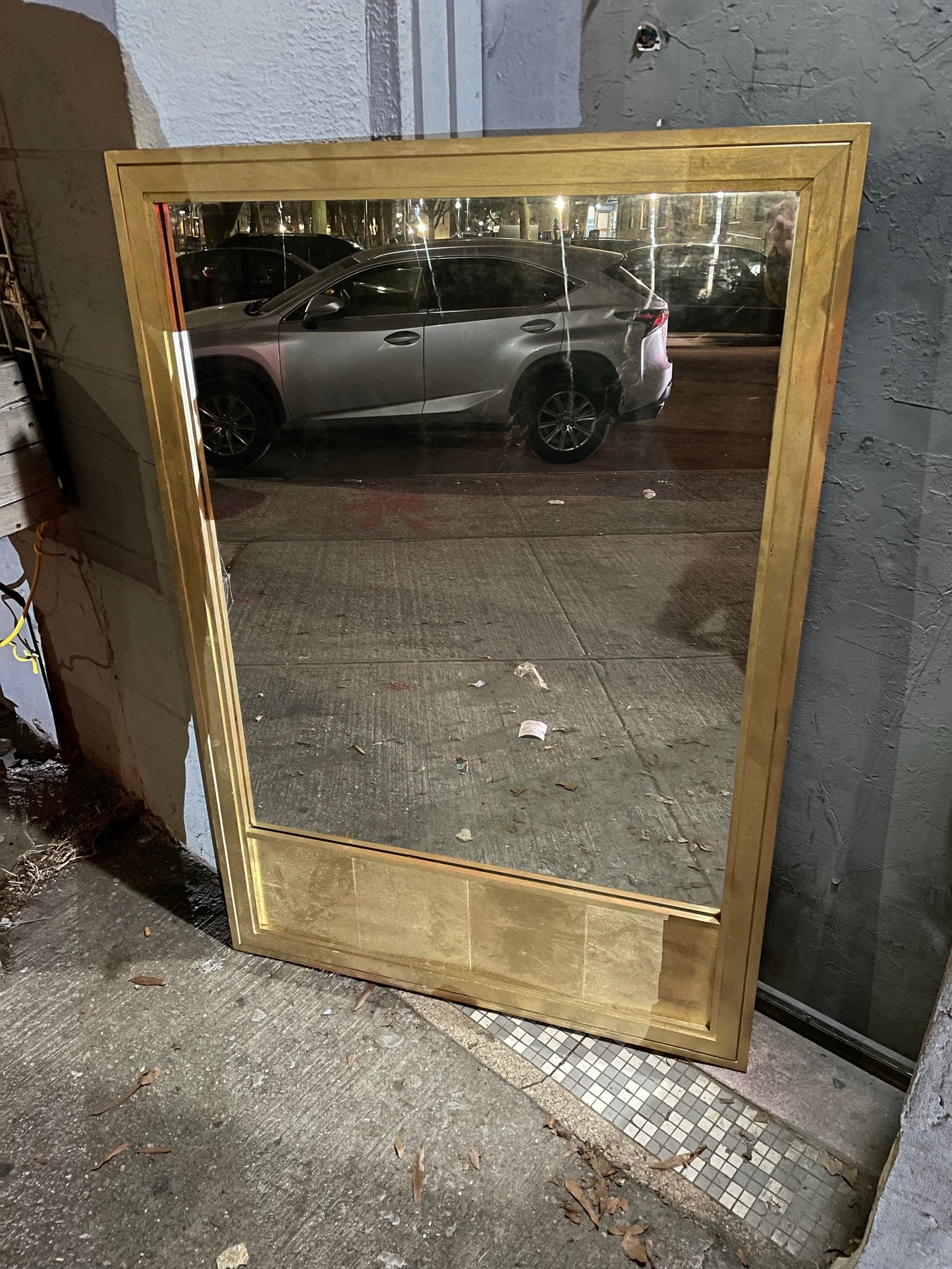 Wood Framed Large Panel Mirrors 37x54” Tall