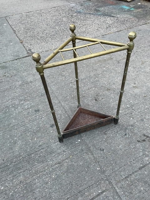 Heavy brass umbrella stand