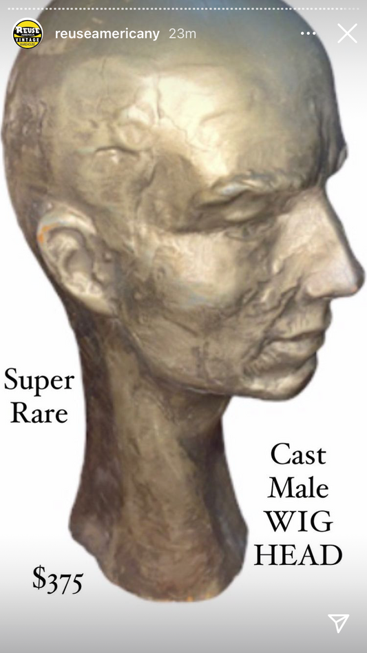 Rare Cast Male Head - Collectible