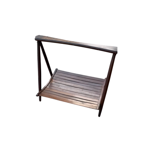 Wood Slatted MCM Magazine Rack