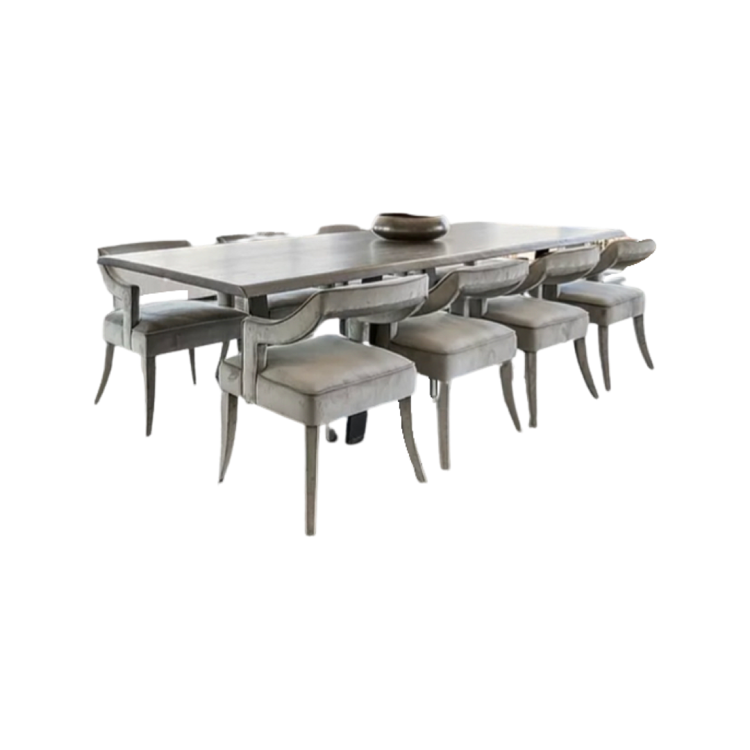 TOV Furniture Tiffany Modern Upholstered Dining Room Chairs, Gray (Priced Individually)