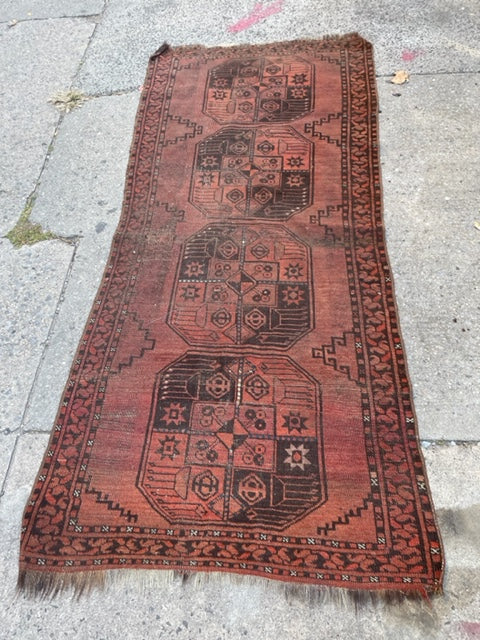 Handmade Vintage Rug 4x7’