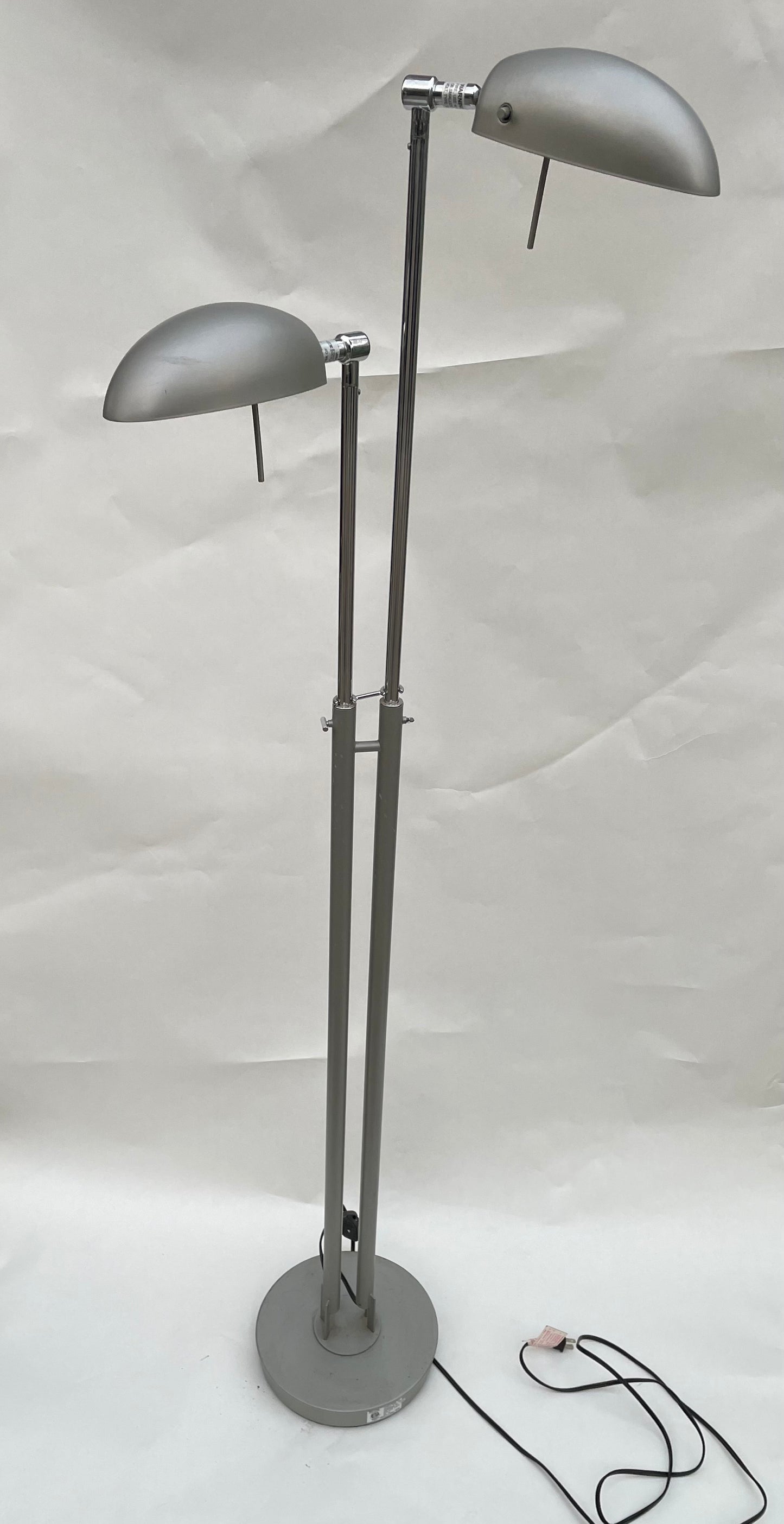 Vintage Ikea Silver Adjustable Floor Lamp