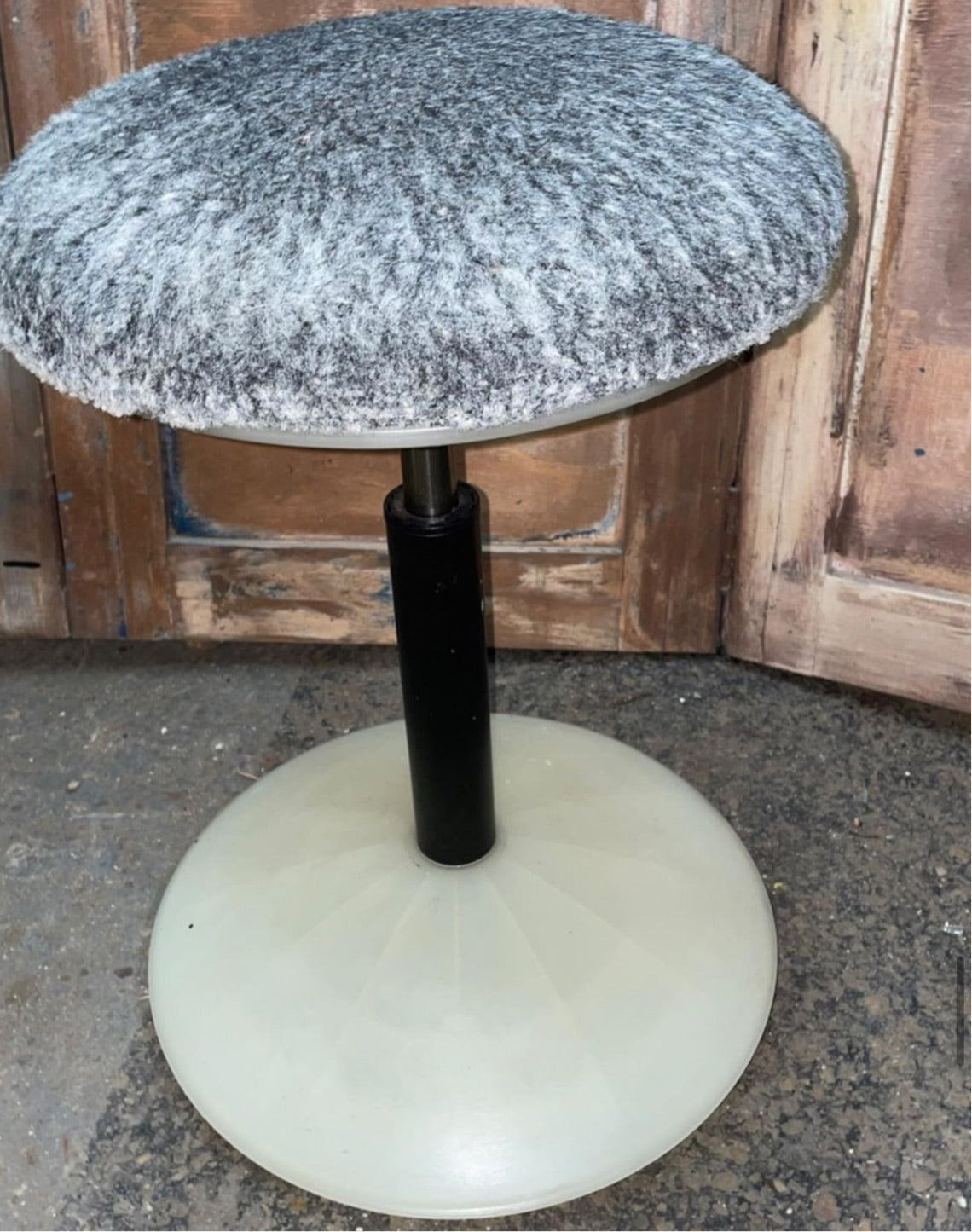 Vintage IKEA Adjustable Felt Stool