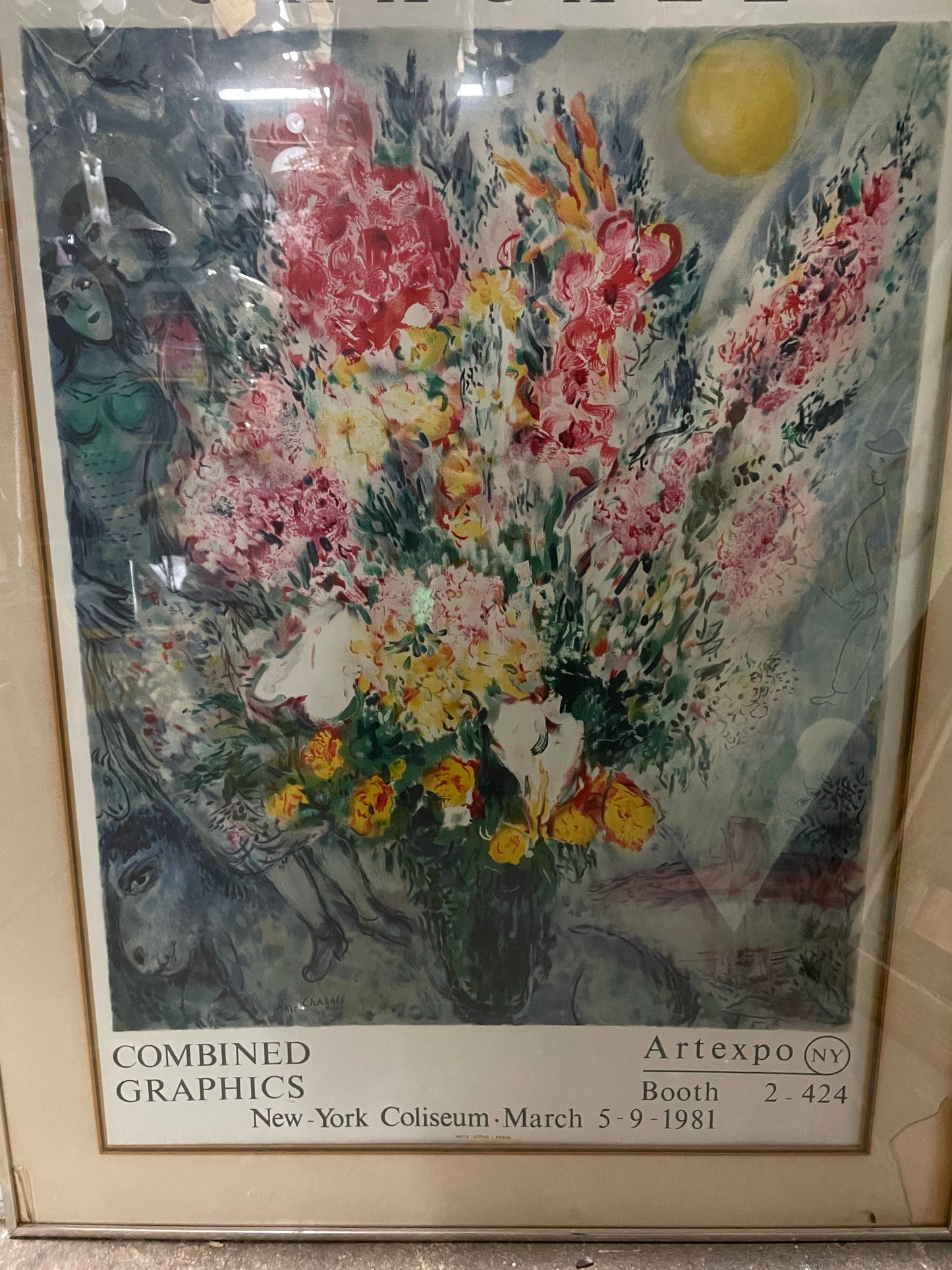 Chagall Rare Floral framed Print