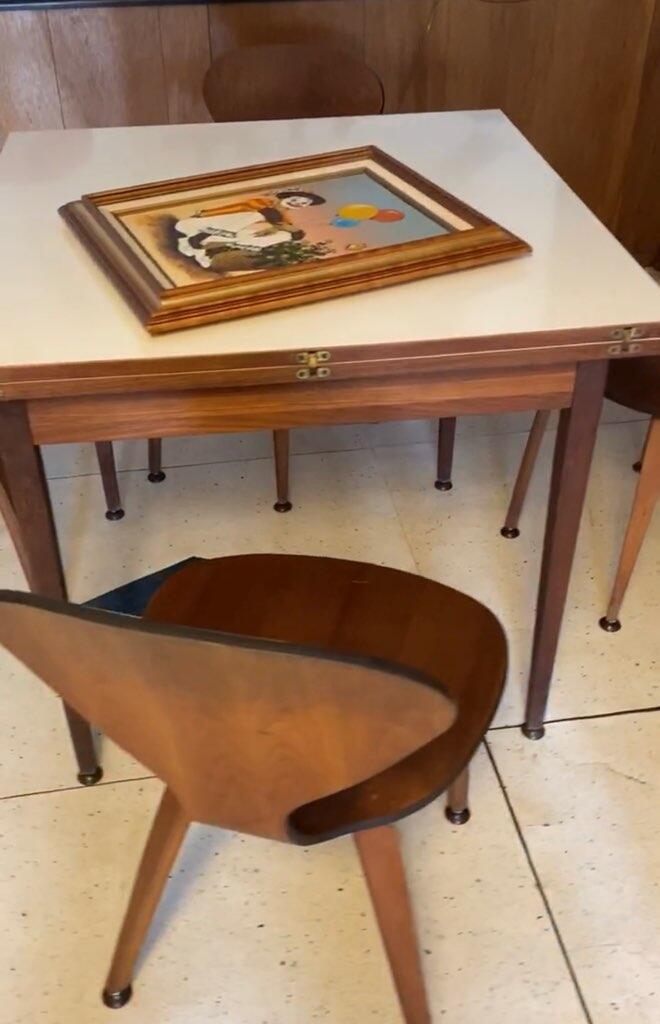 Mid Century Modern flip top table