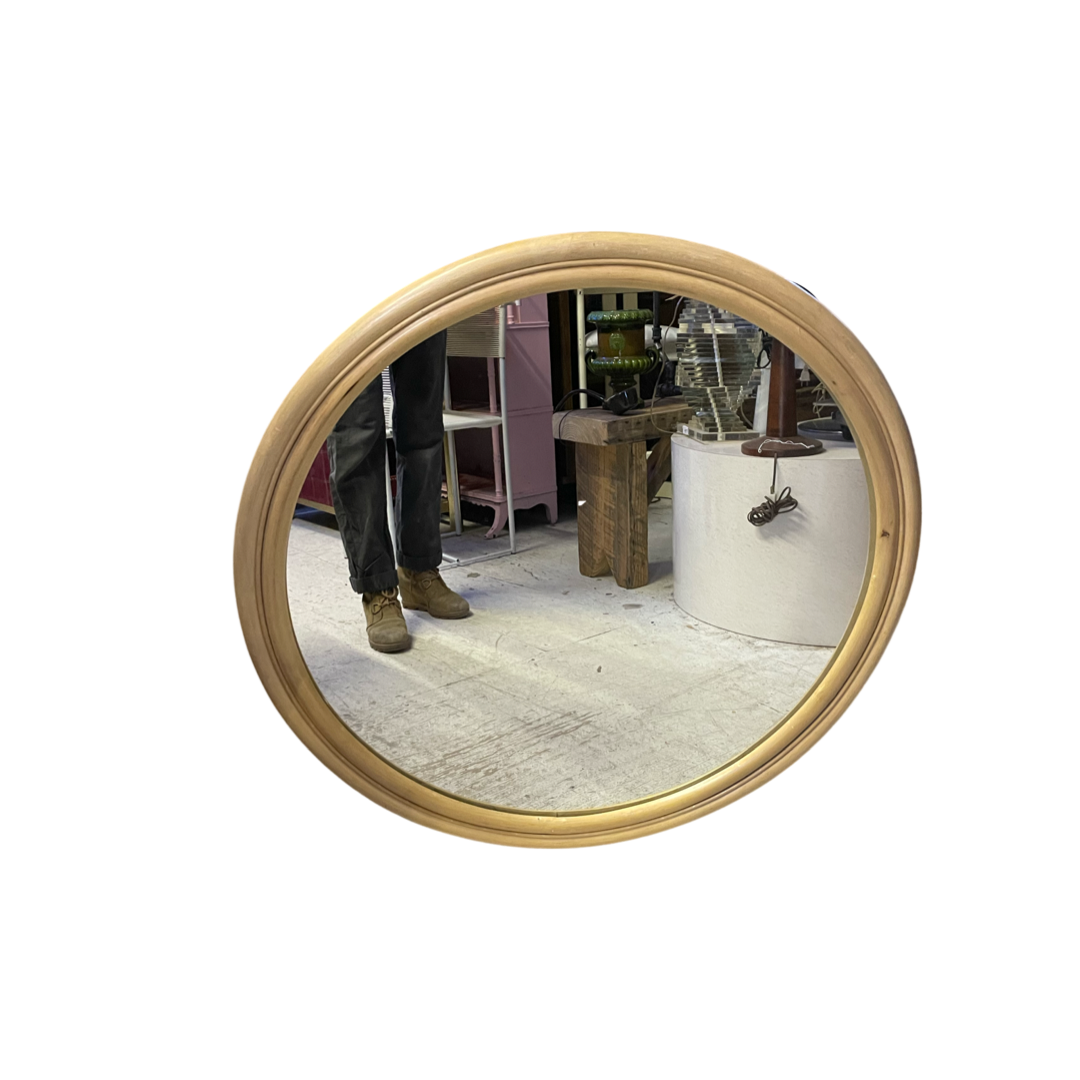 Ivory Colored Circle Mirror 36”