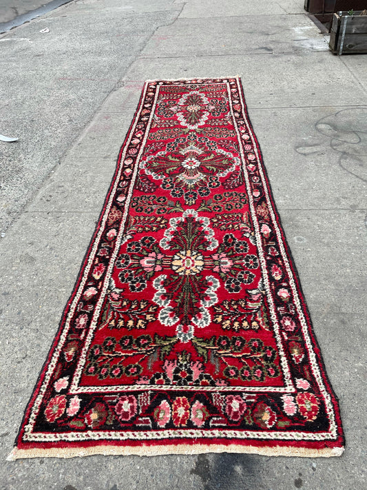 Red Runner Rug 3x10’