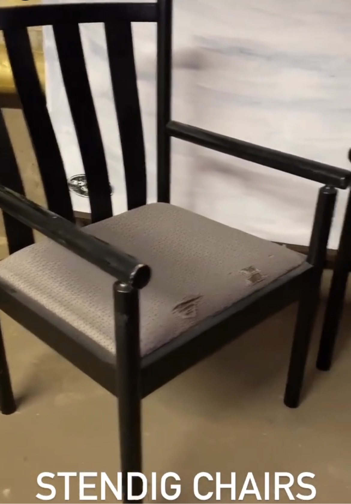 Pair of Black Stendig Chairs