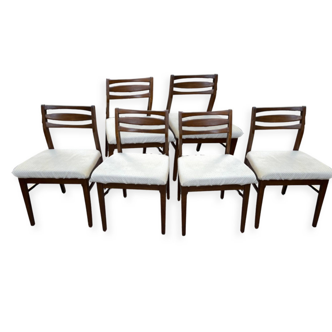 Rectangle Mid Century Modern Dining Table and Cat Eye Mid-Century Modern Dining Chairs (6 Chairs Available Table and Chairs Sold Separately)