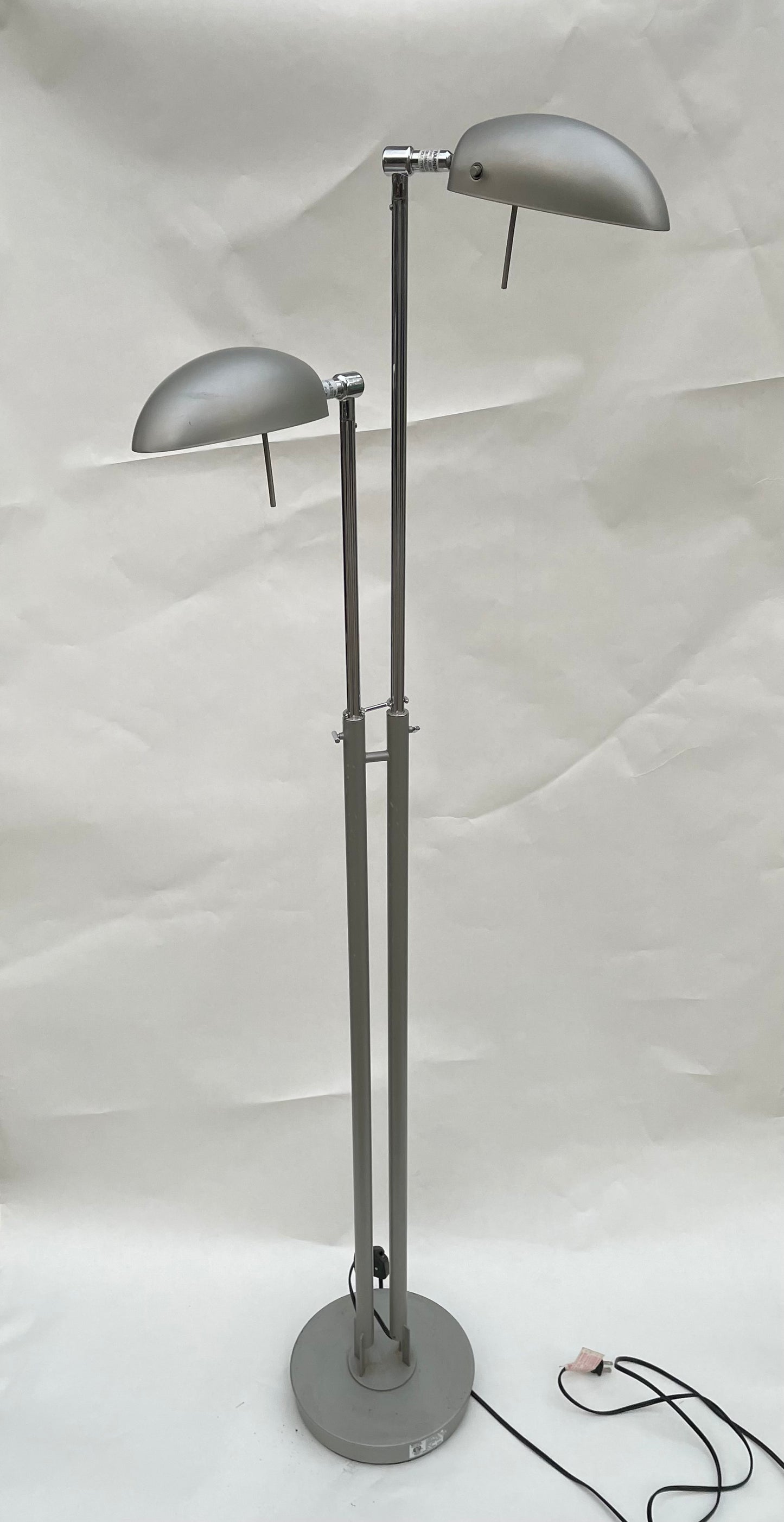 Vintage Ikea Silver Adjustable Floor Lamp