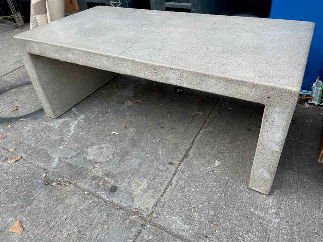 Polished Concrete Parsons Style Coffee Table or Bench