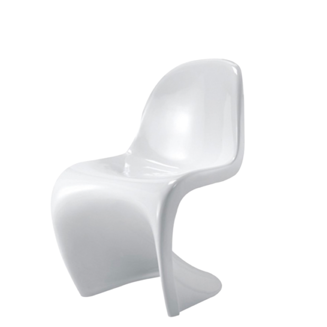 White Panton Style Single Chairs