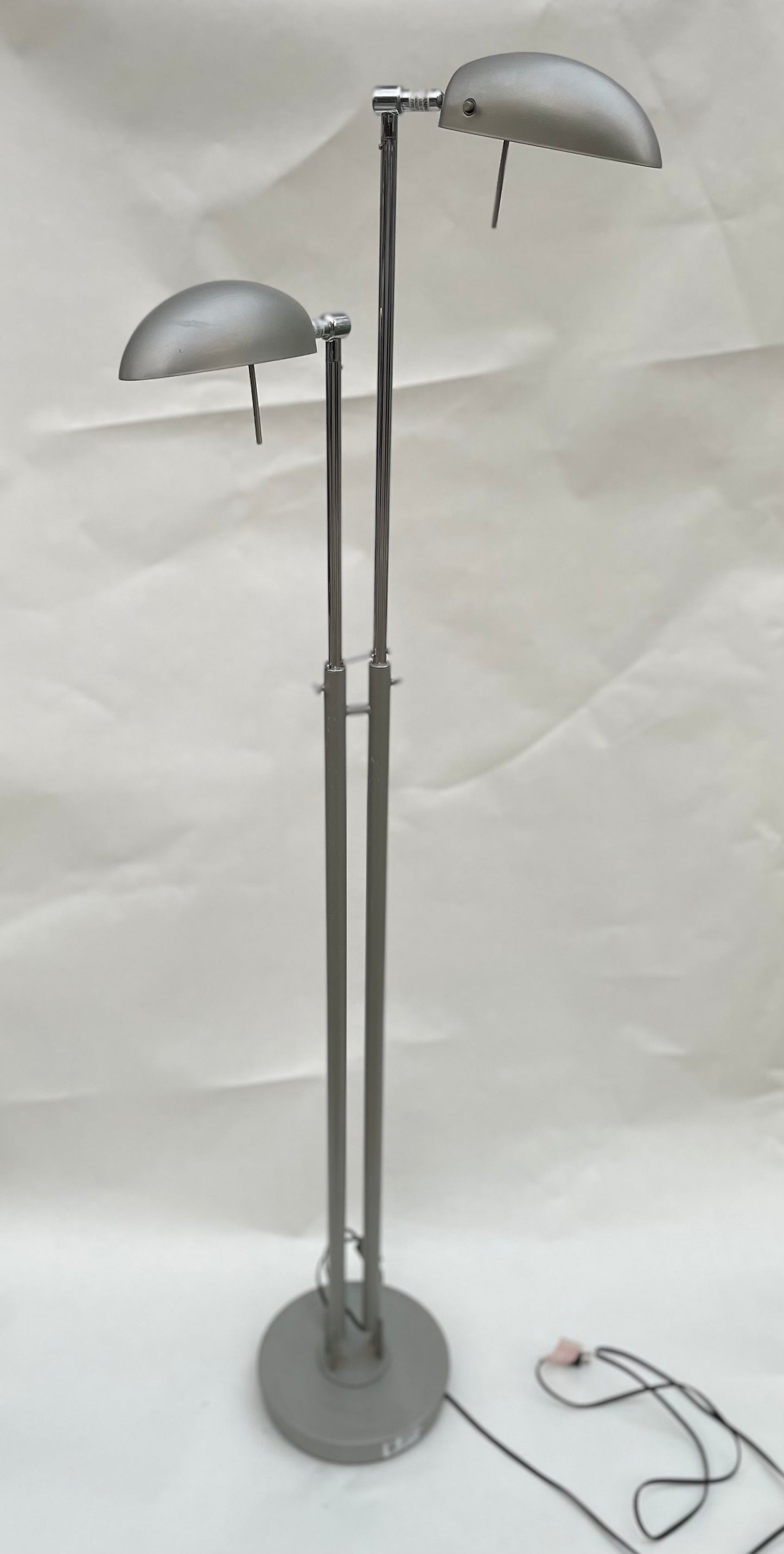 Vintage Ikea Silver Adjustable Floor Lamp