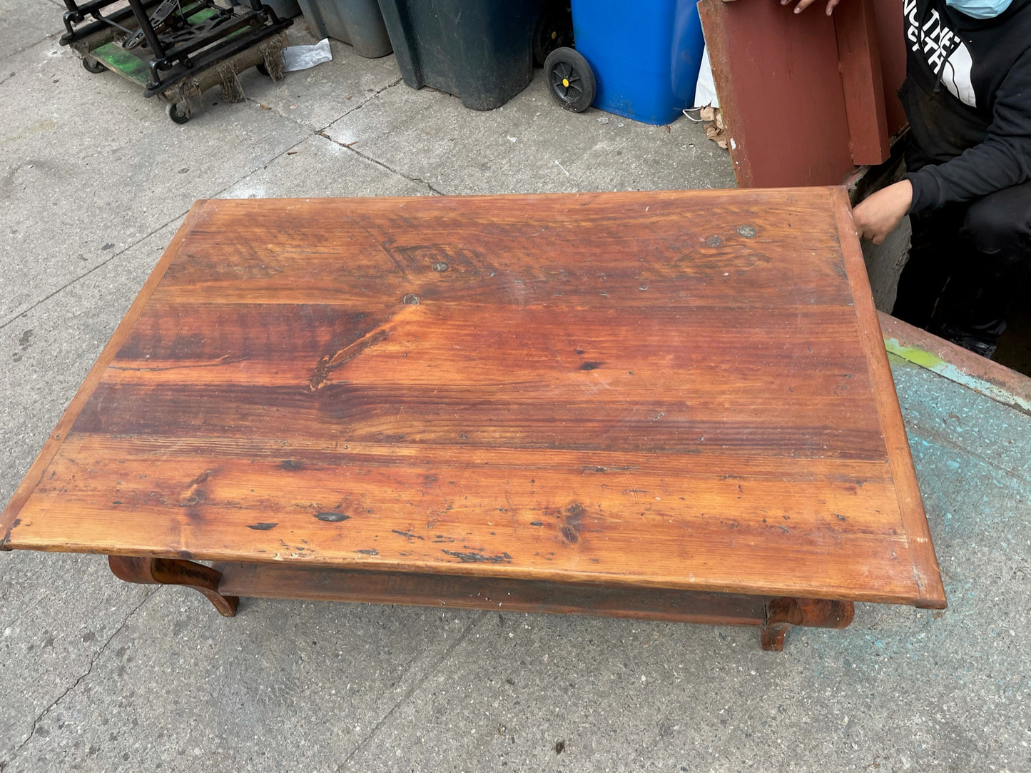 Rustic Solid Reclaimed Wood Large Coffee Table