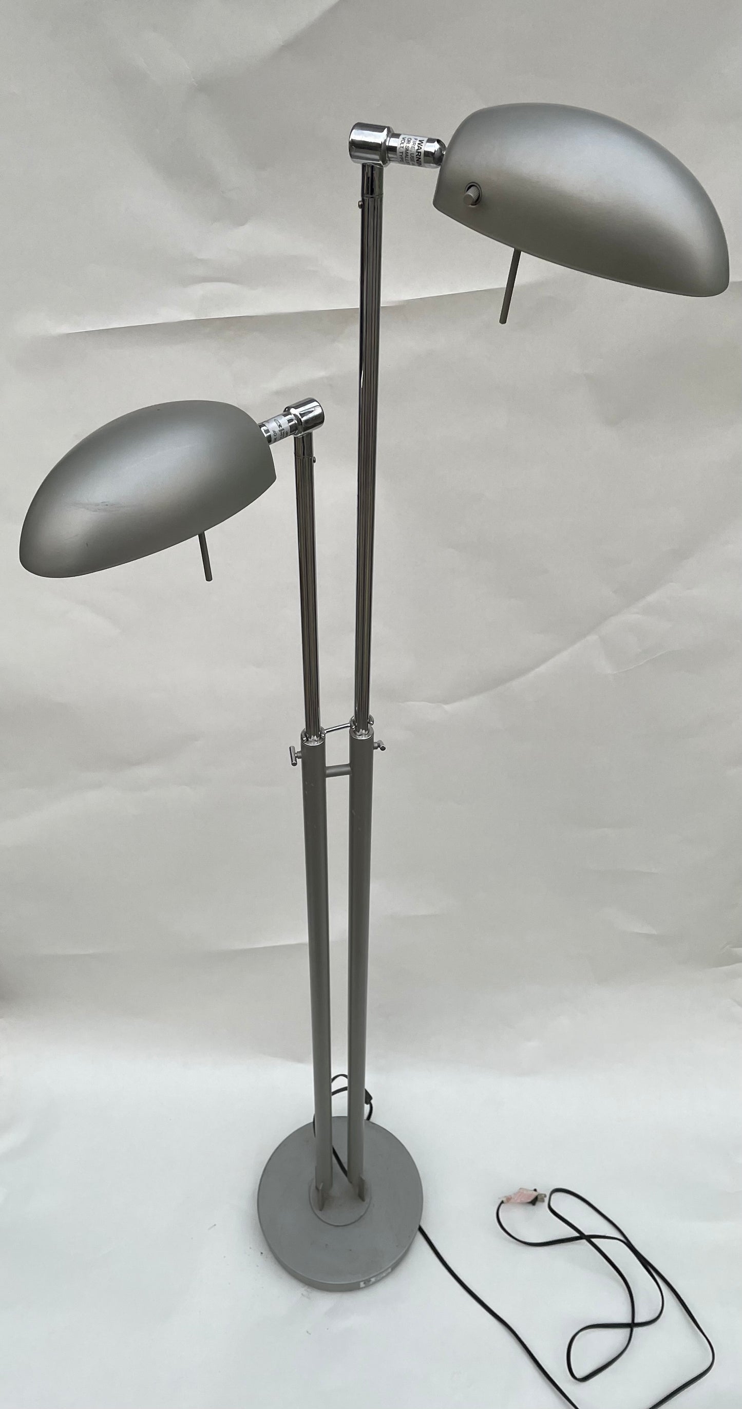 Vintage Ikea Silver Adjustable Floor Lamp