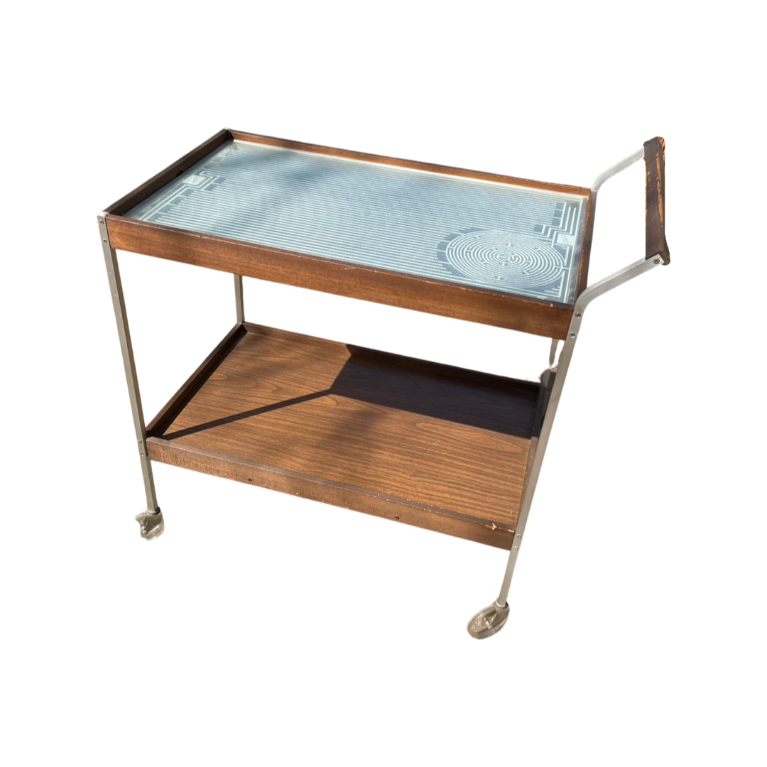 Mid Century Salton Bar Cart or Heating Tray