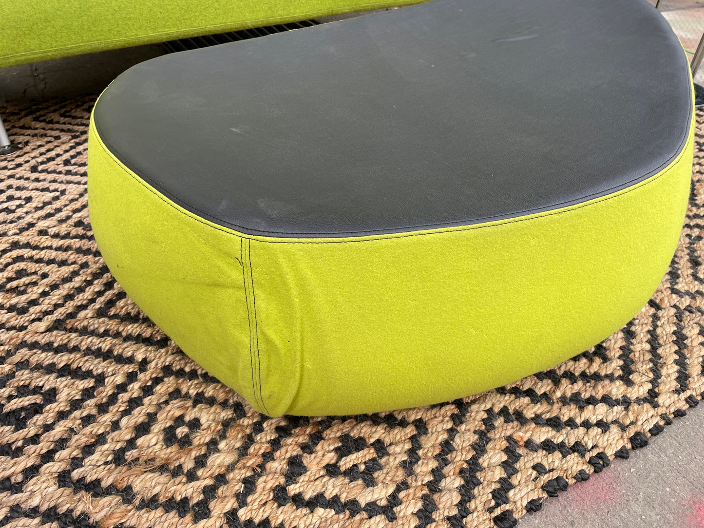 Modern Patricia Uriquiola for Moroso Fjord Stone Footstool or Coffee Table