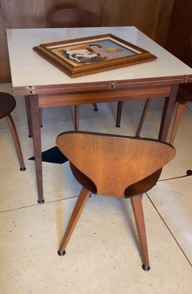 Mid Century Modern flip top table