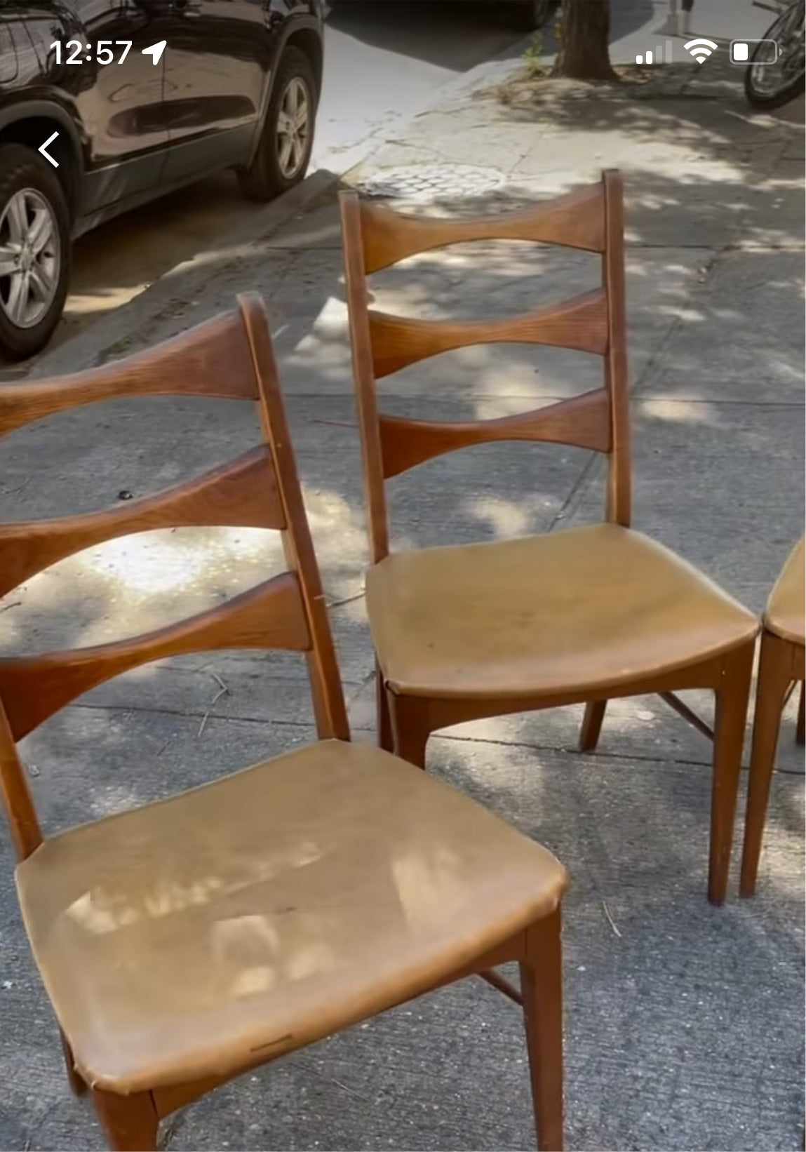 Set of 4 Lane Rhythm Bow Tie Back Dining Chairs (Table Sold Separately)