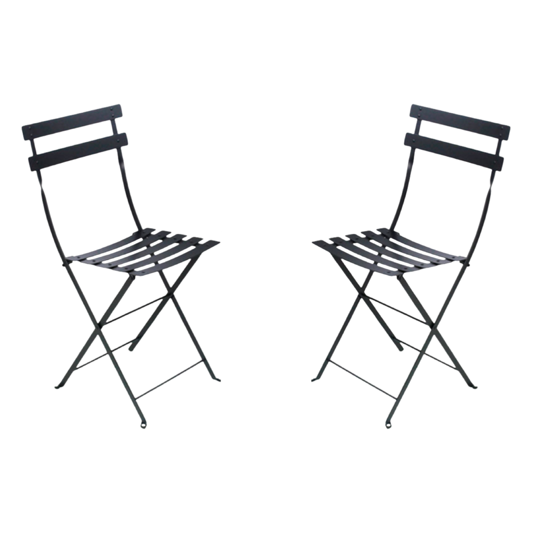 Individual Black Metal Folding Chairs (Priced Individually)