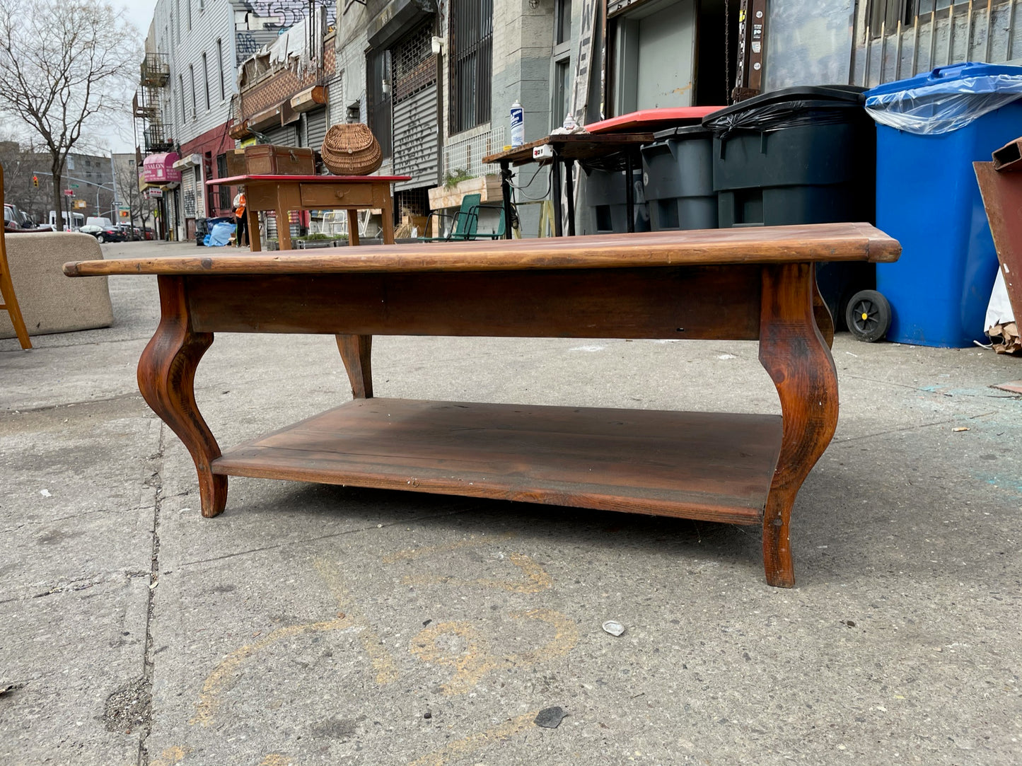 Rustic Solid Reclaimed Wood Large Coffee Table