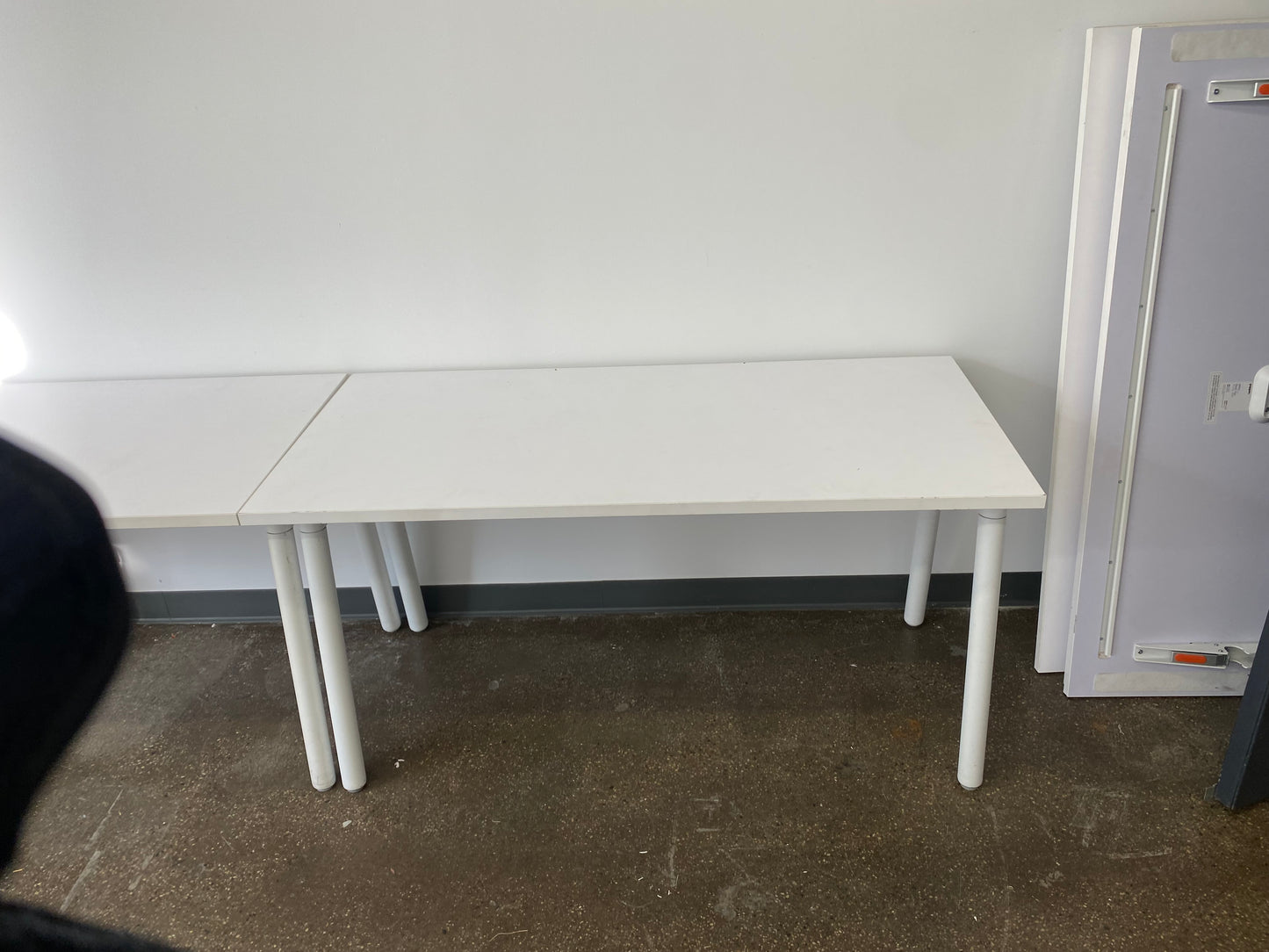 White Metal Poppin Alpha Desk