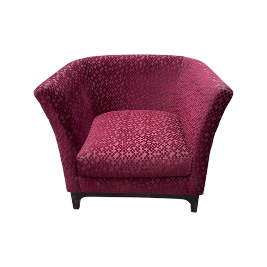 Polka Dot Velvet Club Chair