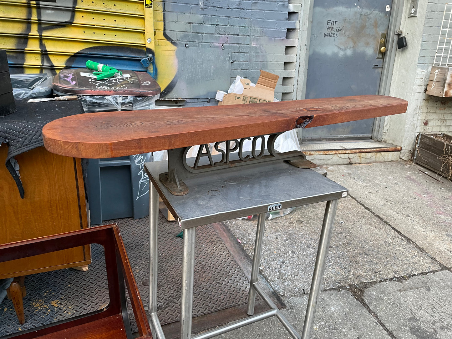 Super Cool ASPCO Industrial Ironing Board Repurposed As a Charcuterie Board Or Serving Board