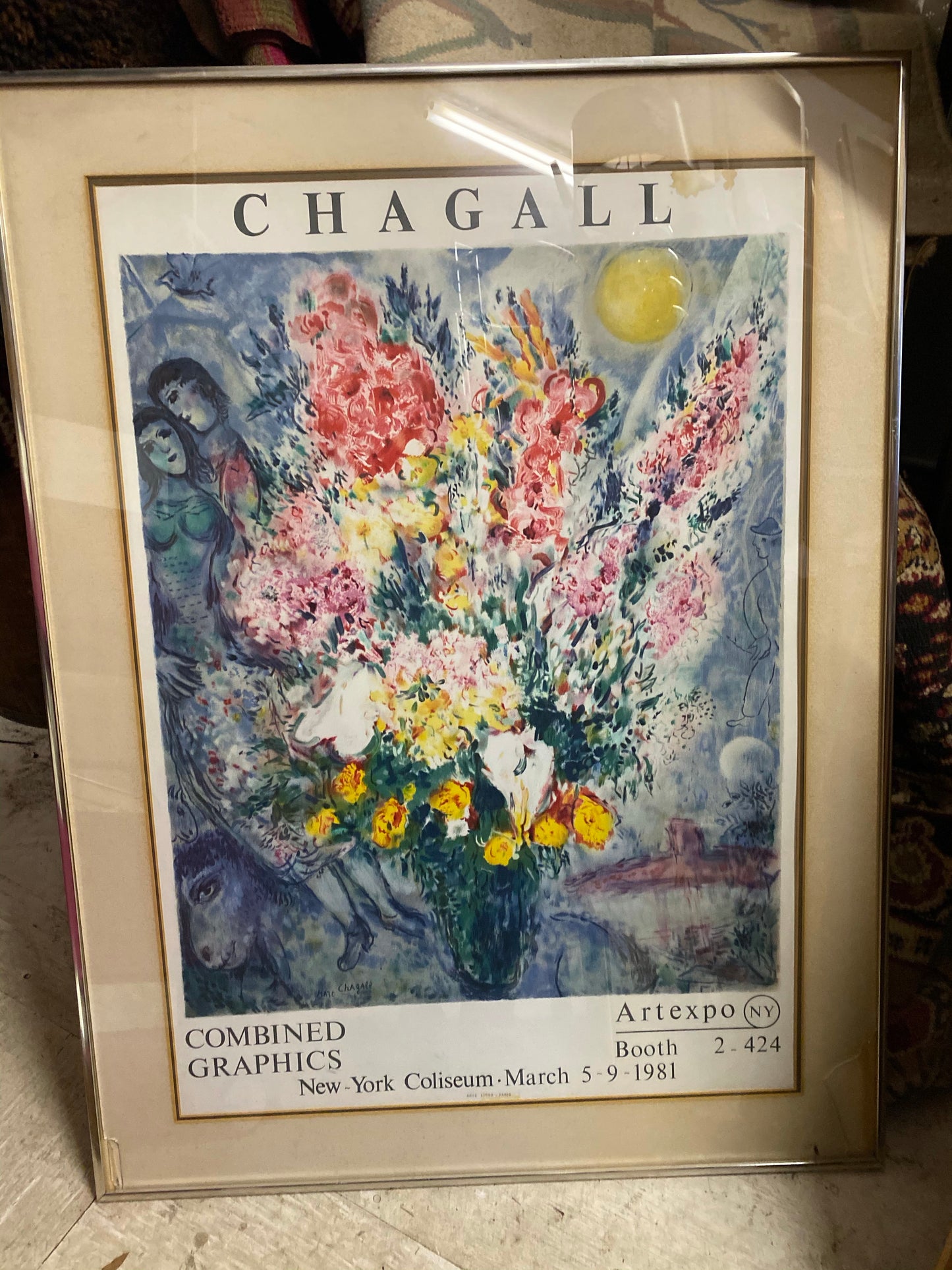 Chagall Rare Floral framed Print