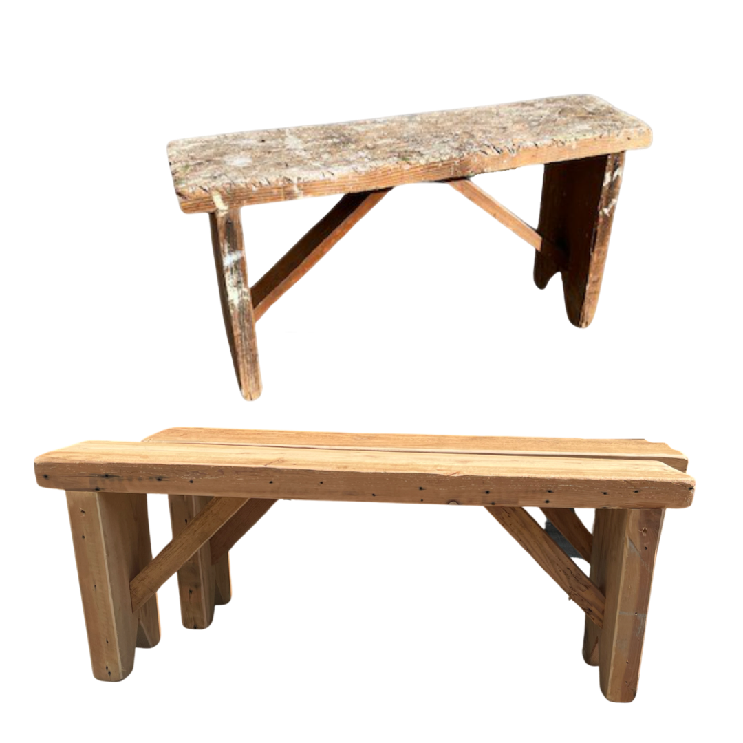 Reclaimed Wood Benches (Various Sizes)