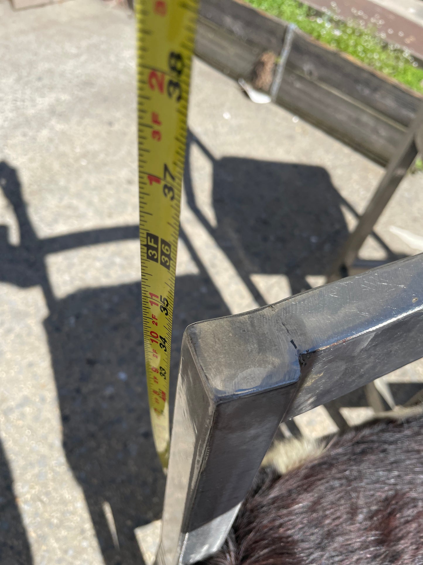 Pair of Steel and Pony Skin Counter Height Stools