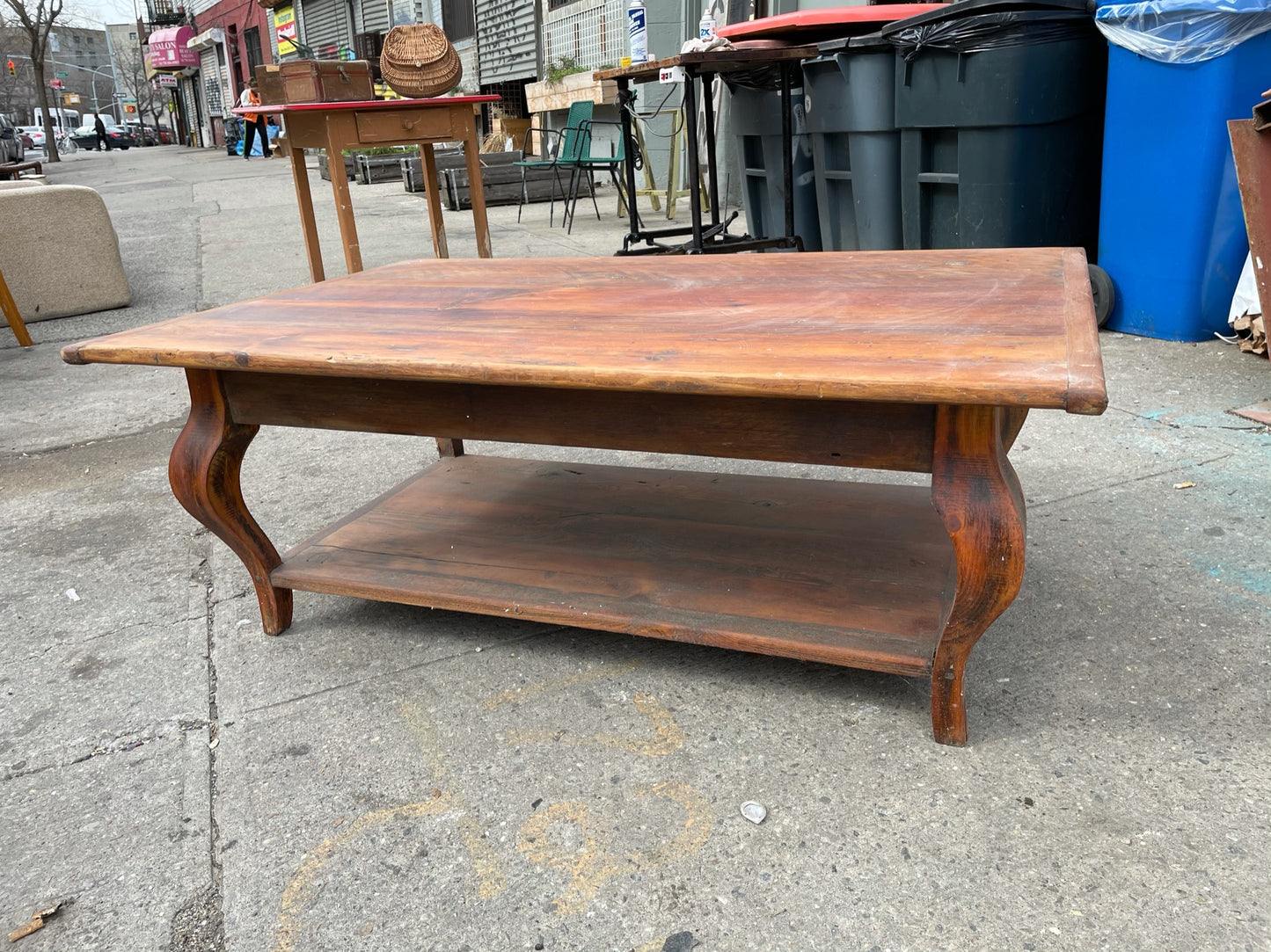 Rustic Solid Reclaimed Wood Large Coffee Table