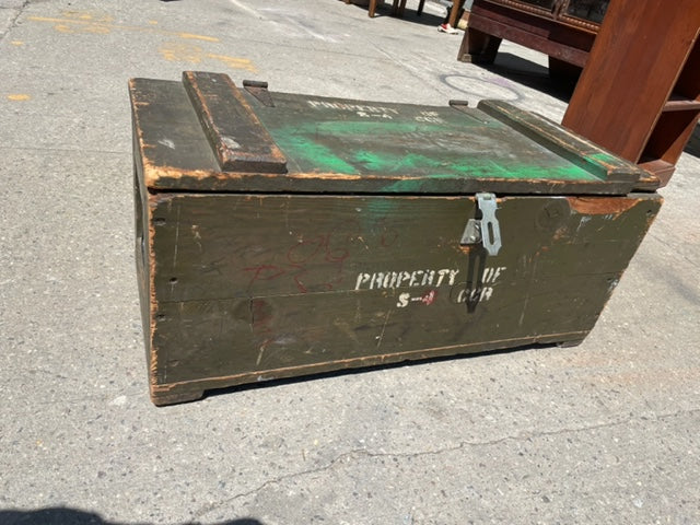 WWII Wood Trunk