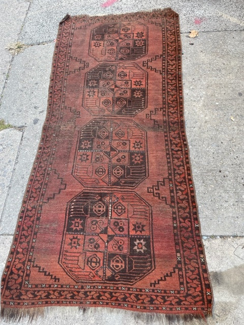 Handmade Vintage Rug 4x7’